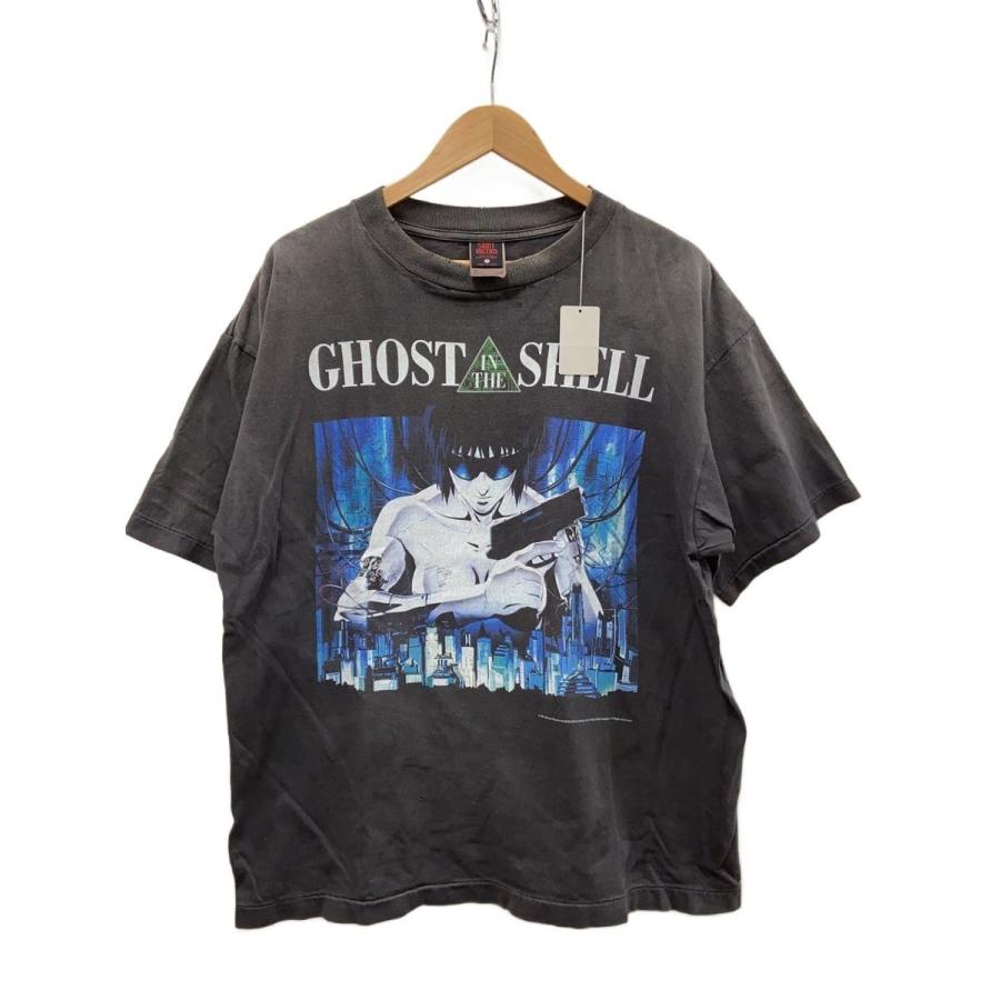 トップス SAINTMICHAEL 攻殻機動隊 プリント ロンT XL 黒 ブラック