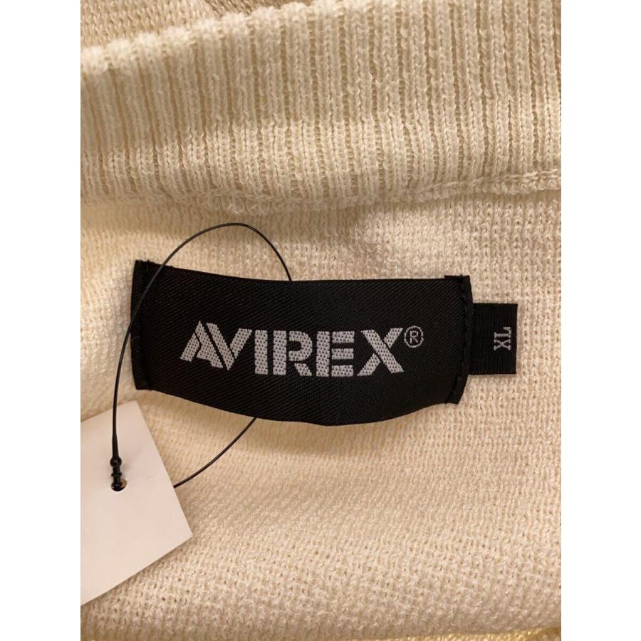 AVIREX◆セーター(薄手)/XL/ポリエステル/CRM/6124025｜ssol-shopping｜03