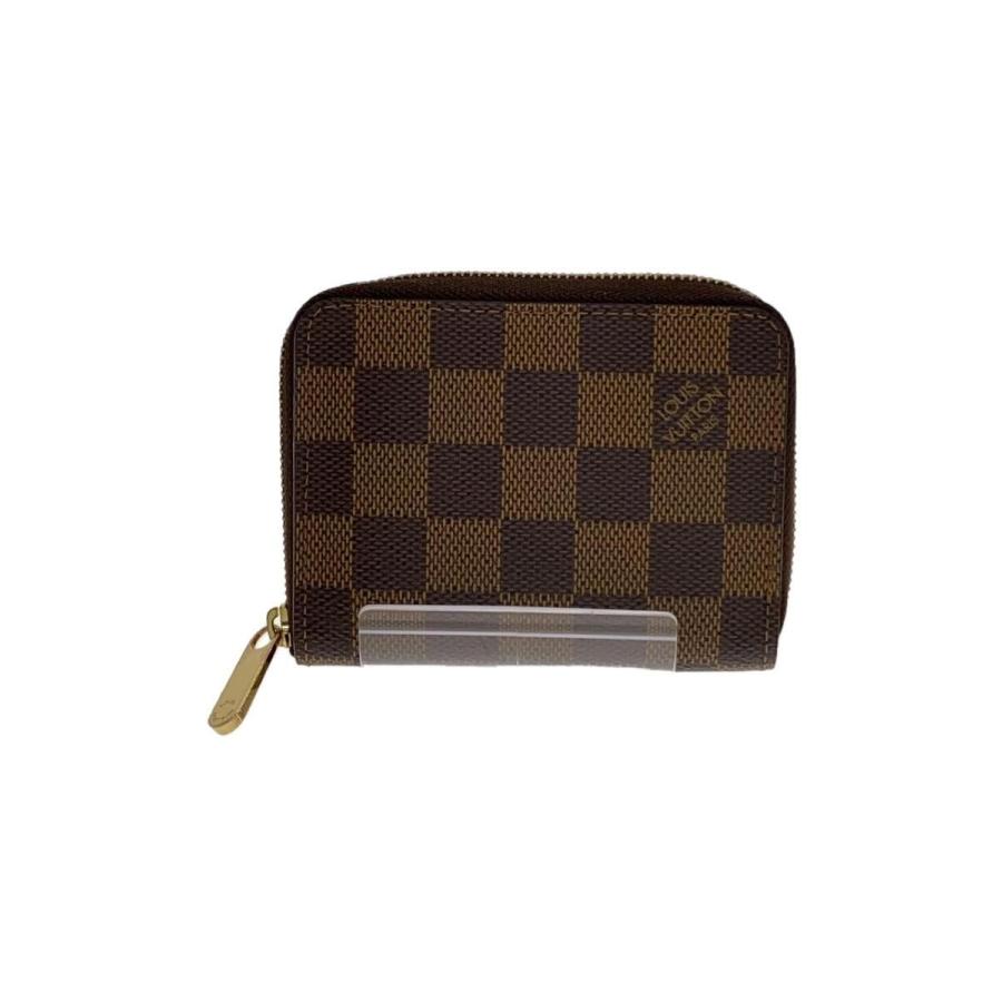 LOUIS VUITTON◇ジッピー・コインパース_ダミエ・エベヌ_BRW/PVC LOUIS VUITTON◇ジッピー・コインパース_ダミエ・エベヌ_BRW/PVC