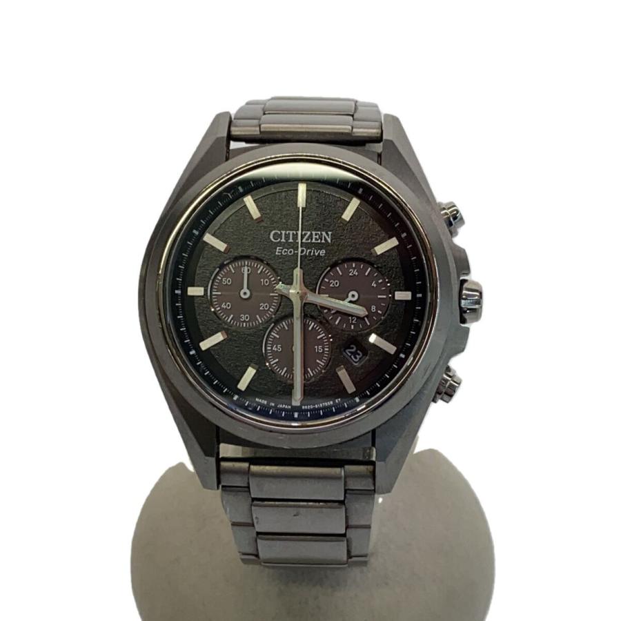 CITIZEN◇ソーラー腕時計/アナログ/ステンレス/BLK/SLV/B620 CITIZEN◇ソーラー腕時計/アナログ/ステンレス/BLK/SLV/B620