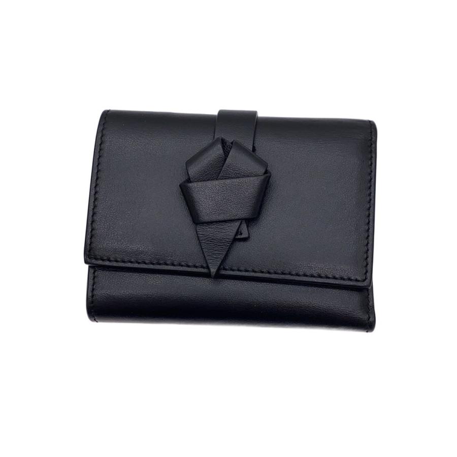 Acne Studios(Acne)◇3つ折り財布/レザー/BLK/レディース/MUSUBI