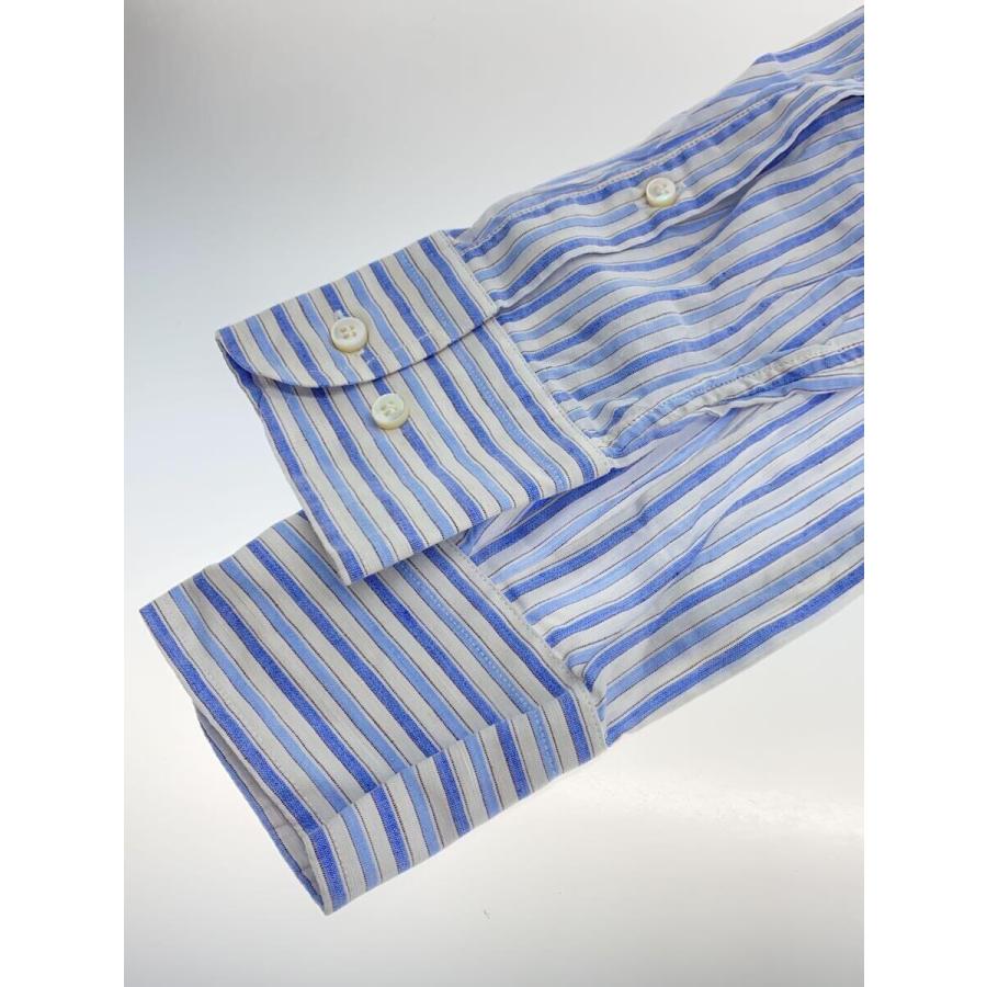 Loro Piana◇長袖シャツ/S/コットン/WHT/ストライプ/リネン混 