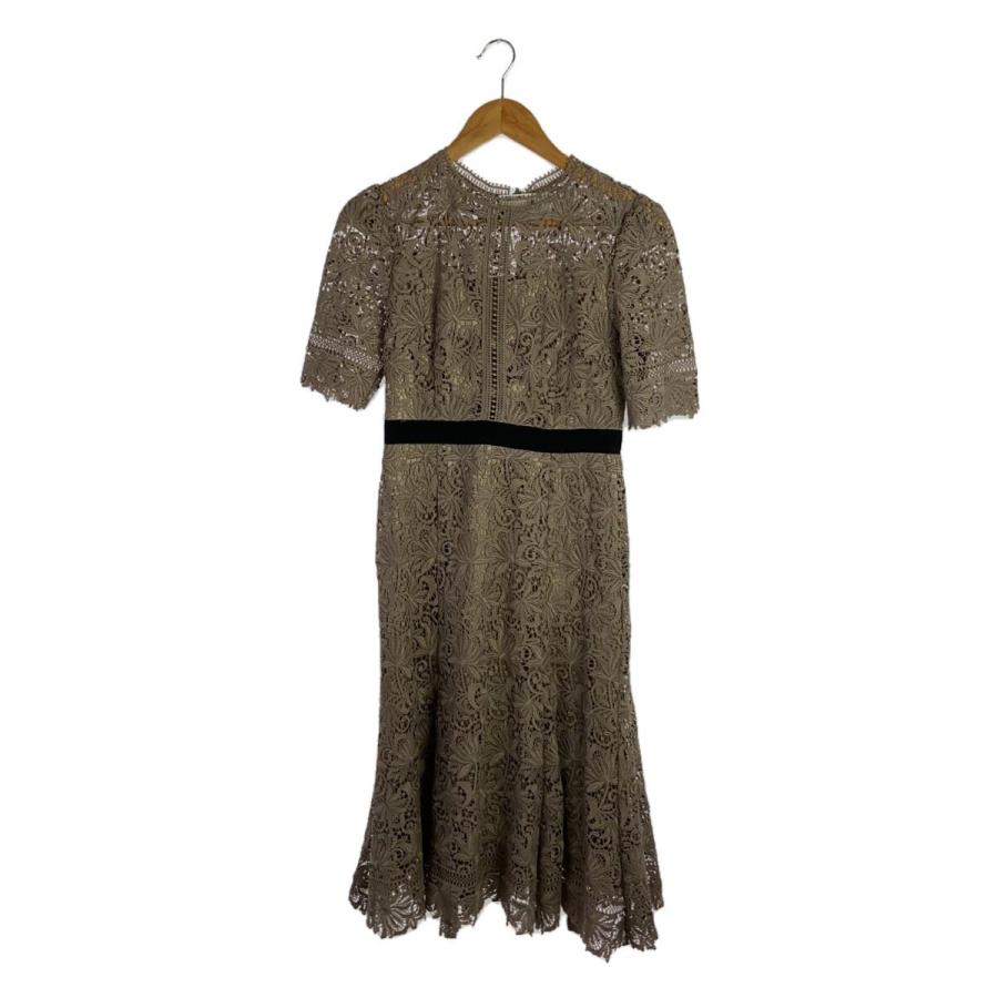 CELFORD◇21ss/ミックスフラワーレースワンピース/34/ポリエステル/BEG