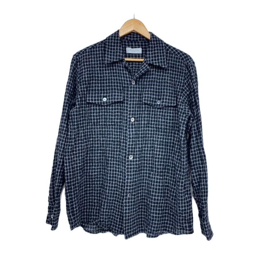 ENCOMING◇長袖シャツ/M/ウール/BLK/AW24-OPSH// : セカンドストリート