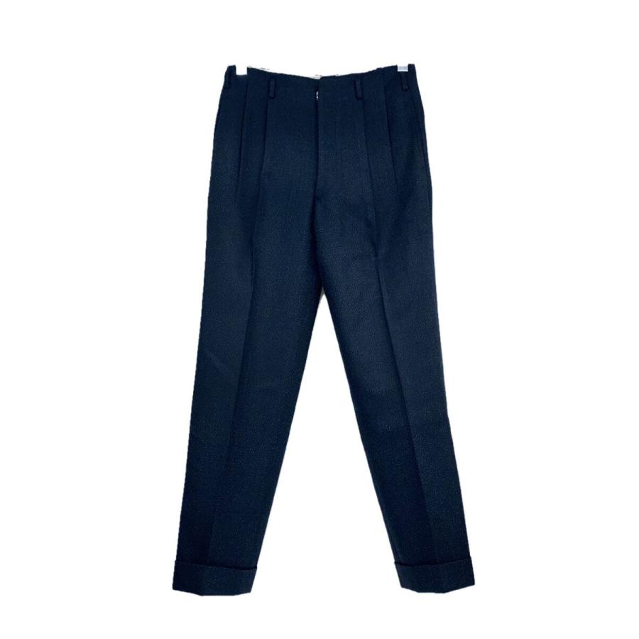 50~60s/絣ネップ/スラックスパンツ/--/ウール/GRN : セカンド