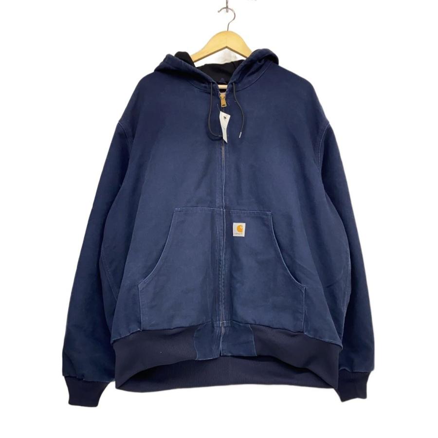 Carhartt◇USA製/Active Jacket/--/コットン/NVY/無地/J131DNY
