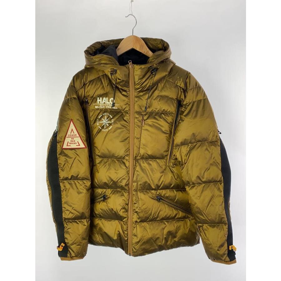 AVIREX◇スリーブジップダウンジャケット/XL/ナイロン/GLD/プリント