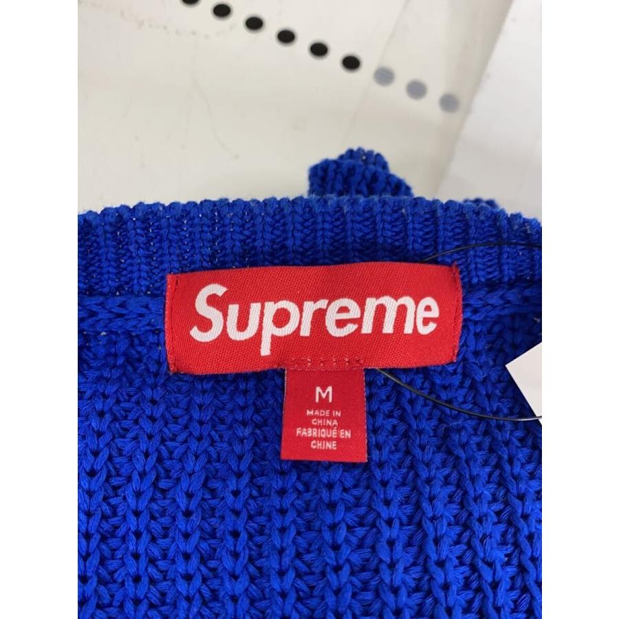 Supreme◆Small Box Ribbed Sweater/M/コットン/BLU_2