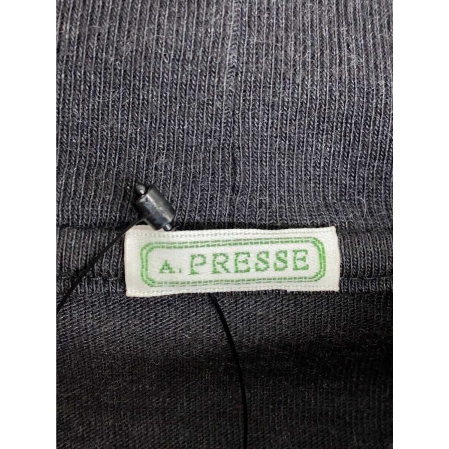 A.PRESSE◆Cashmere Blend Turtle Neck L/S T-Shirt/2/コットン/GRY/無地/24AP//の画像