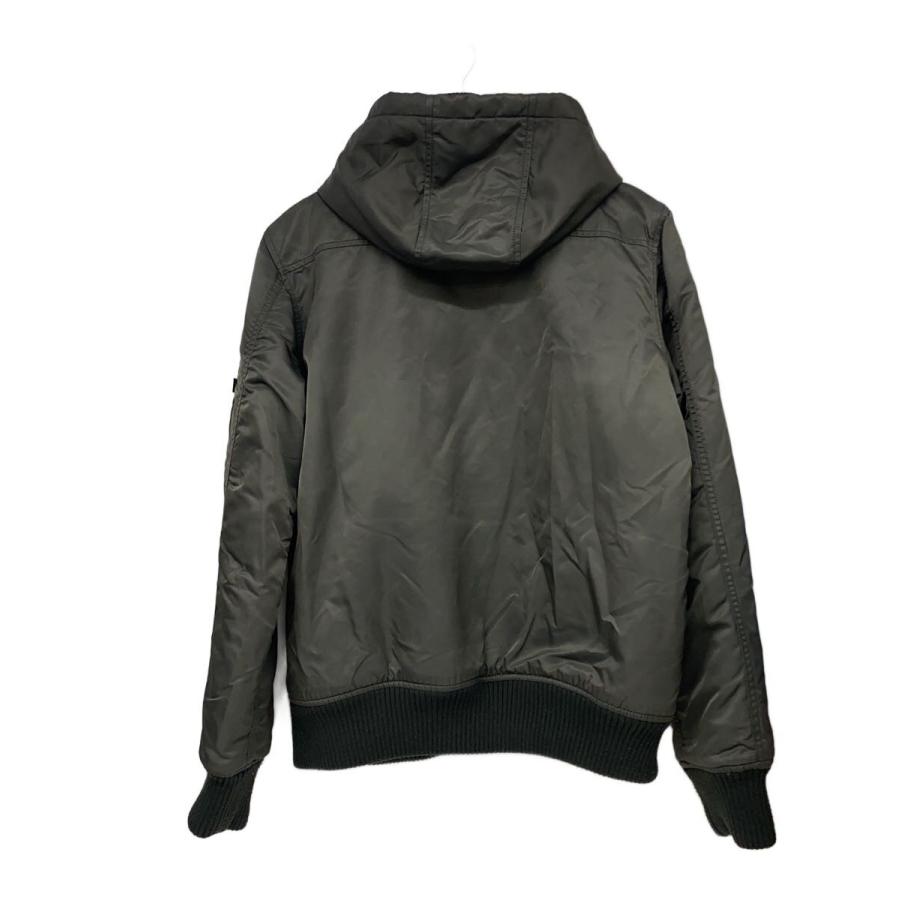ALPHA INDUSTRIES◇フーデットリブジャケット/L/ナイロン/KHK/TA1571
