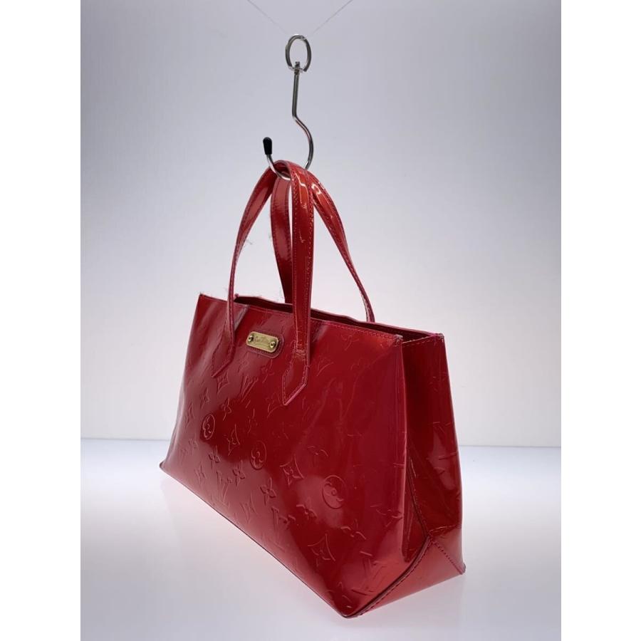 LOUIS VUITTON ウィルシャーPM エナメル ヴェルニ レッド系 赤 LOUIS VUITTON◇ウィルシャーPM_モノグラム・ヴェルニ/エナメル