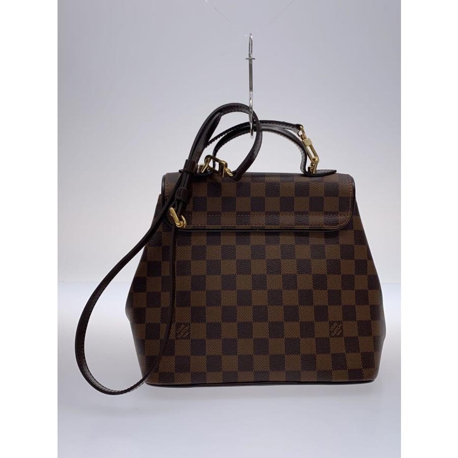 LOUIS VUITTON◇ベルガモPM_ダミエ・エベヌ/PVC/BRW : セカンド