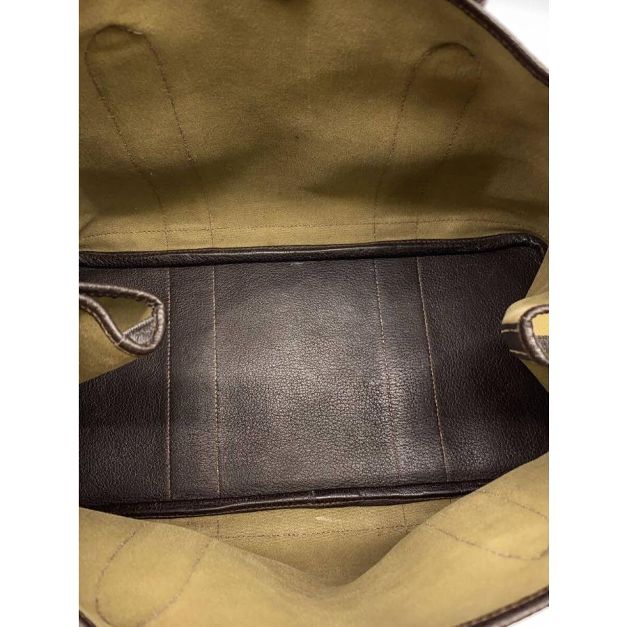 HERMES◇ガーデンパーティ pm/トートバッグ/キャンバス/KHK/無地