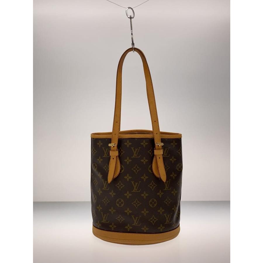 LOUIS VUITTON◆プチ・バケット_モノグラム・キャンバス/PVC/BRW_2