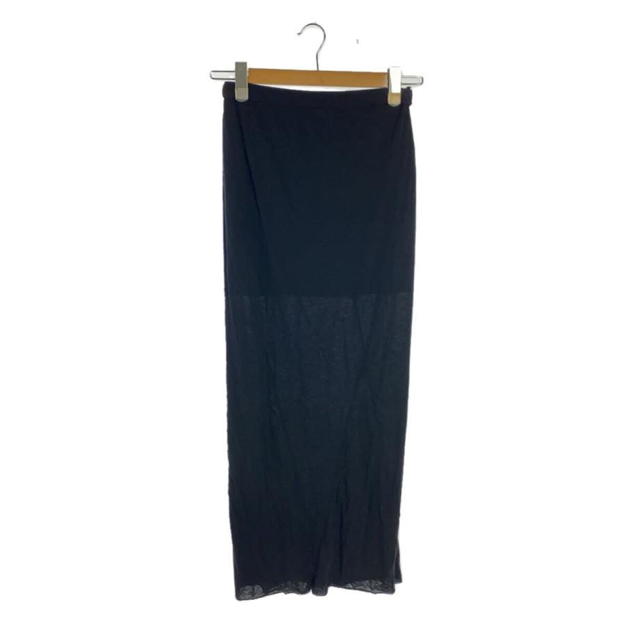 Plage◇24SS/C/L Sheer Jersey スカート/FREE/コットン/BLK/無地 
