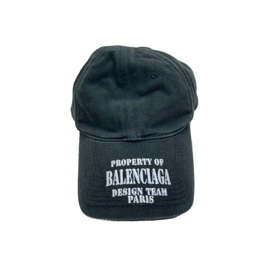 BALENCIAGA◇キャップ/L/コットン/BLK/メンズ （BALENCIAGA◇PROPERTY 