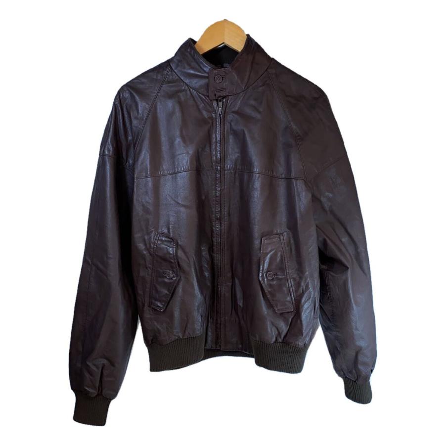 BARACUTA◇G9/レザージャケット・ブルゾン/42/レザー/BRW/無地