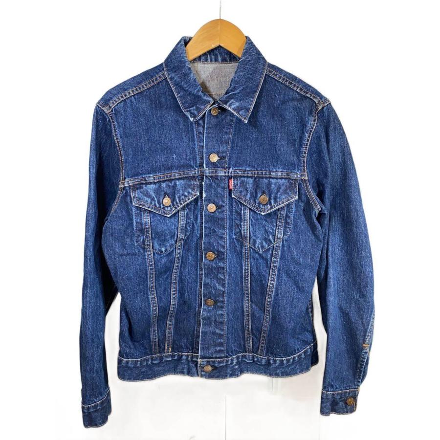 60s リーバイス Levi's 4th 70505 big E ジージャン Levi's◇60s/BIGE/4th/不均等V/521/Gジャン/--/コットン/IDG/無地