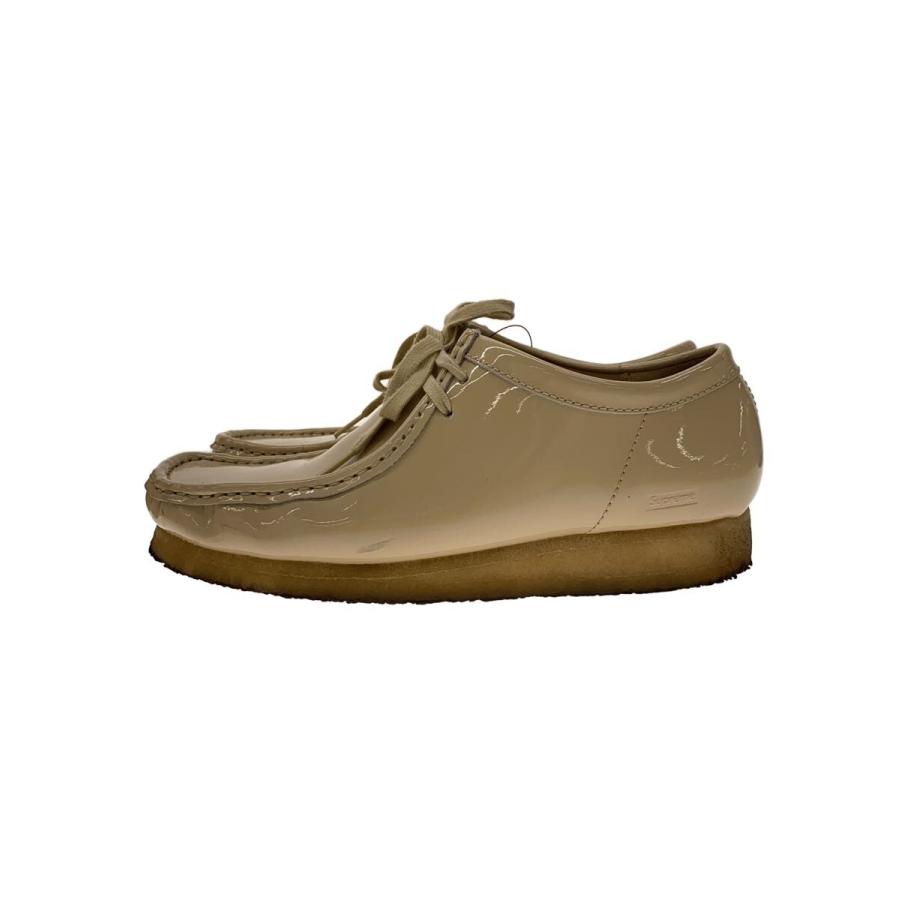 Clarks◇×Supreme/24SS/Patent Leather Wallabee/26.5cm/BEG/エナメル