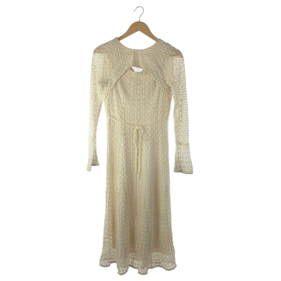 FRAY I.D◇カットアウトレースワンピース/長袖ワンピース/O/レーヨン 