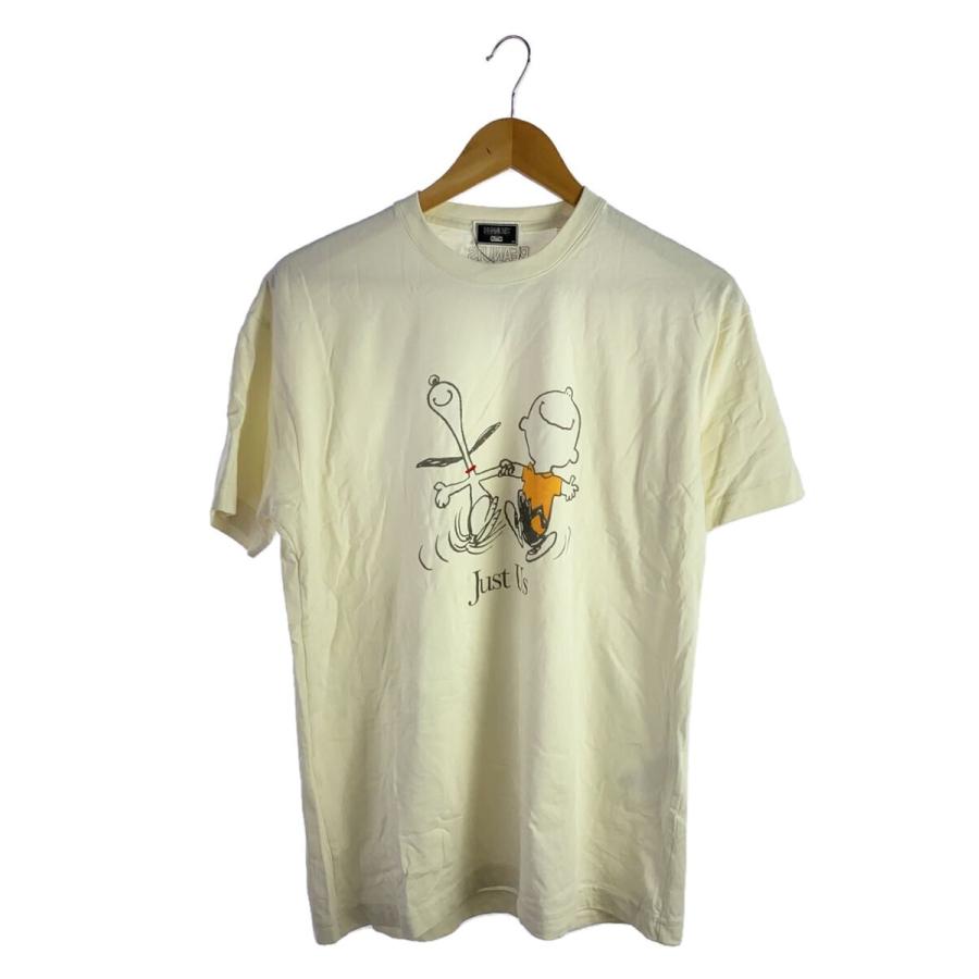 KITH◇スヌーピー&チャーリー/Just Us/Tシャツ/XS/コットン/CRM 