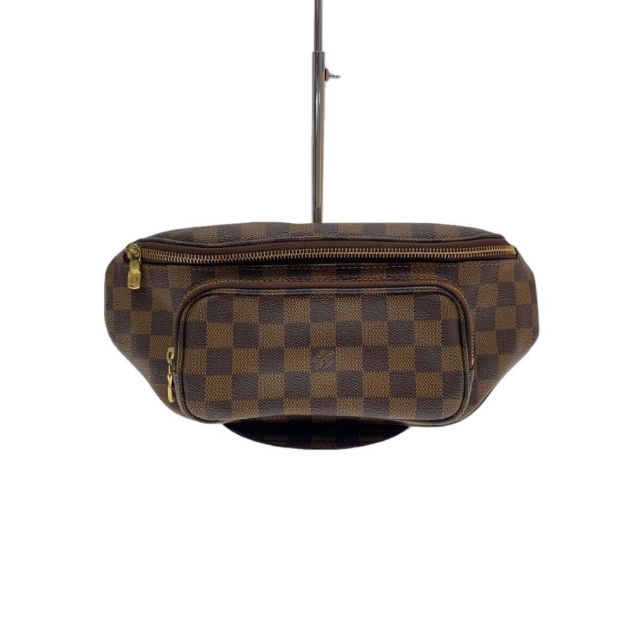 LOUIS VUITTON◇バムバッグ・メルヴィール_ダミエ・エベヌ/PVC/BRW
