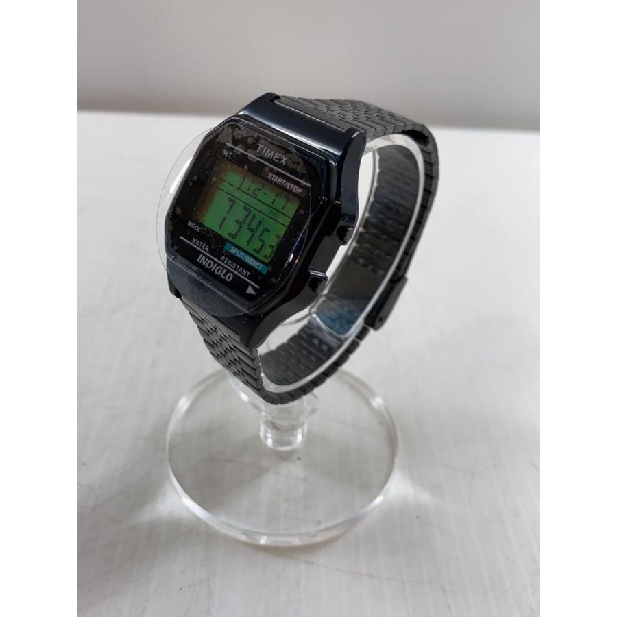 TIMEX◇クォーツ腕時計/デジタル/--/BLK/BLK : セカンドストリート