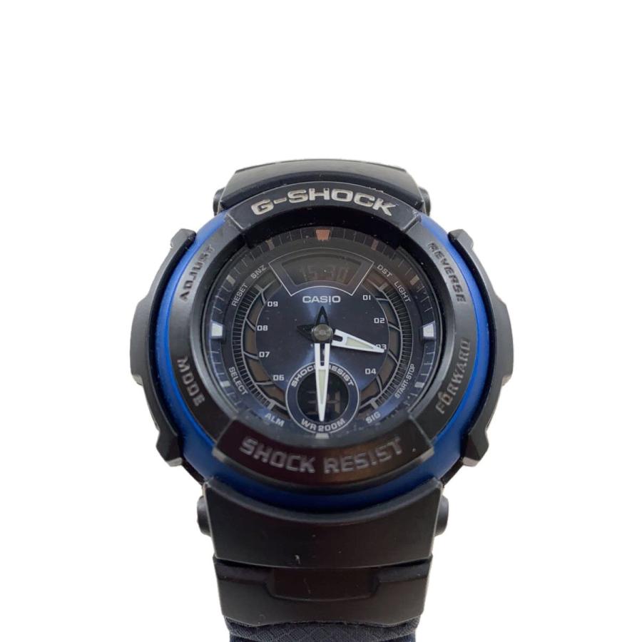 CASIO◇クォーツ腕時計・G-SHOCK/デジアナ/--/BLU/NVY : セカンド