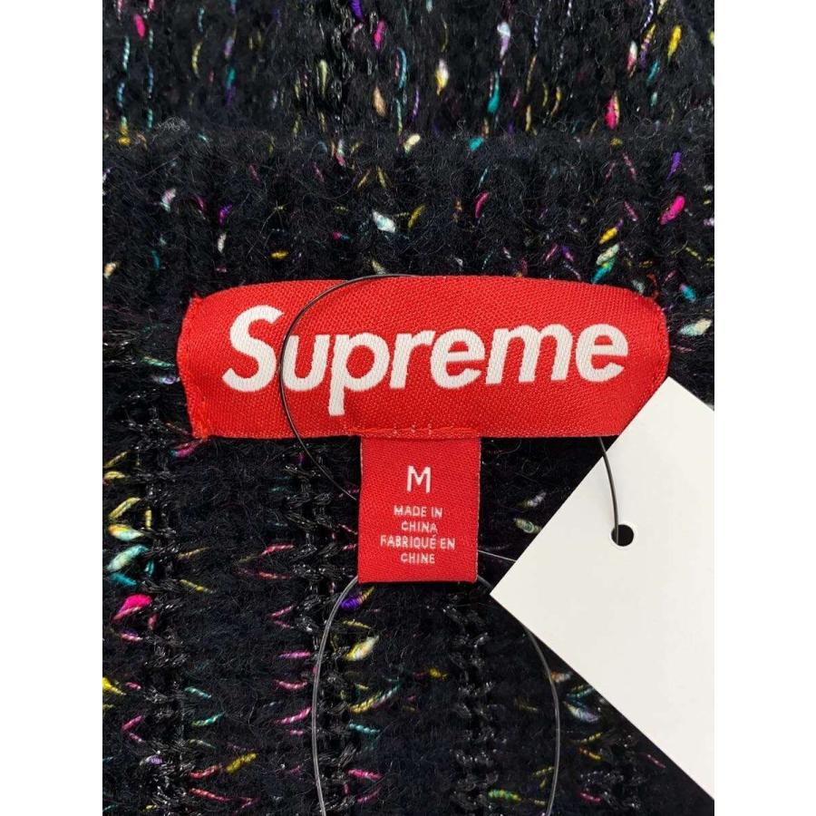 Supreme◇24SS/SUPREME CONFETTI CARDIGAN/M/アクリル/BLK/総柄