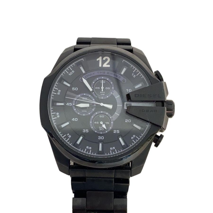 DIESEL◇クォーツ腕時計/アナログ/ステンレス/BLK/BLK/SS/DZ-4283