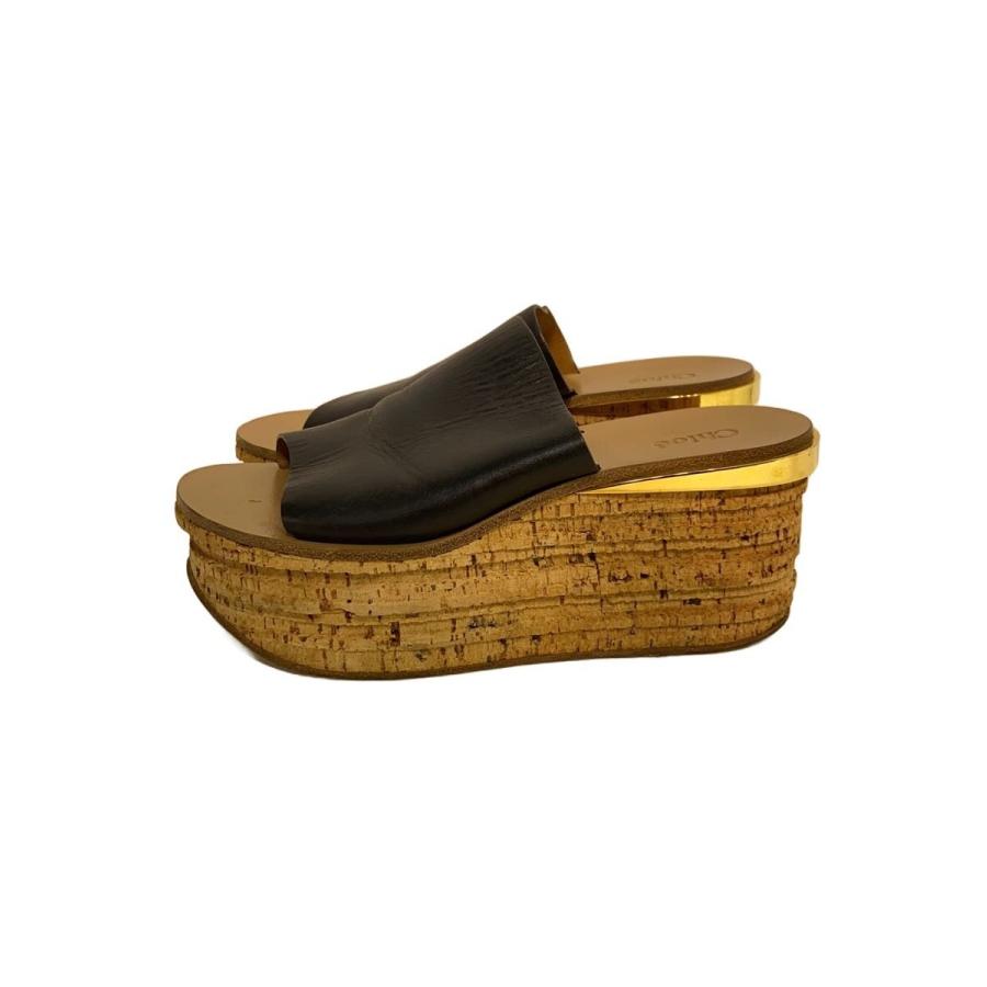 クロエ カミーユ サボ Chloe◇カミーユ/サボサンダル/サンダル/38/BLK : セカンドストリート