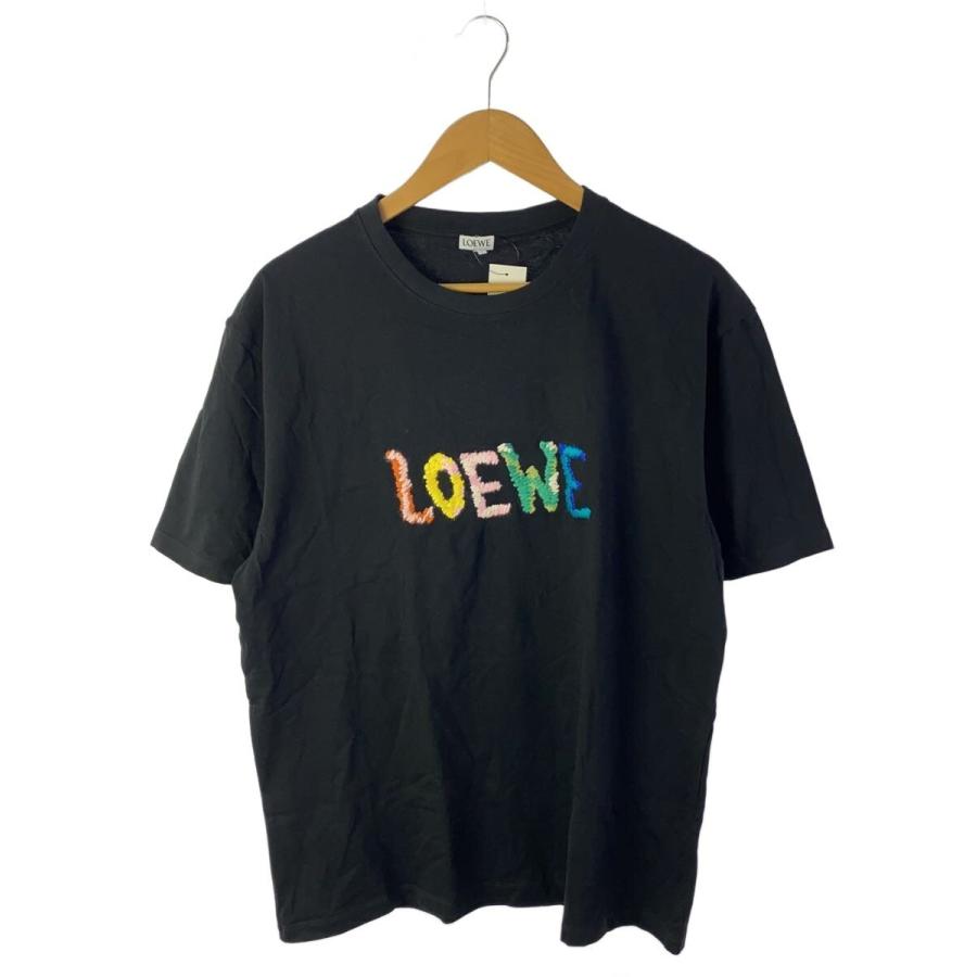 LOEWE◇Tシャツ/L/コットン/ブラック : セカンドストリートYahoo!店
