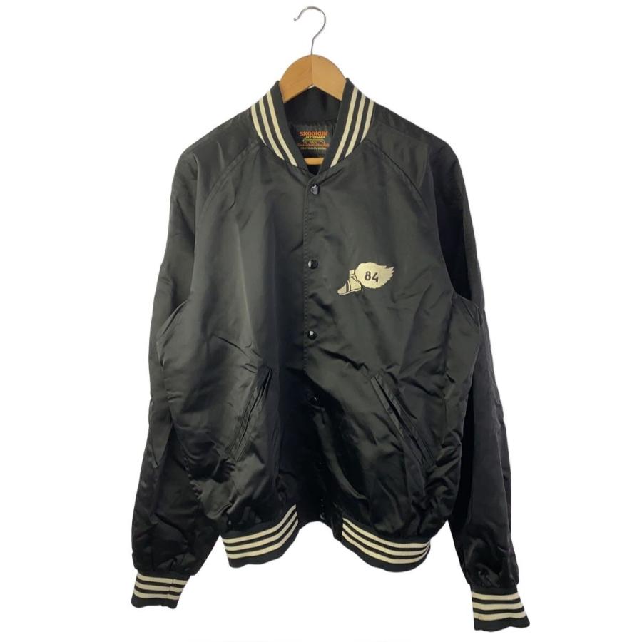 SKOOKUM◇スタジャン/XL/ナイロン/BLK/1-UAM21A-2 : セカンド