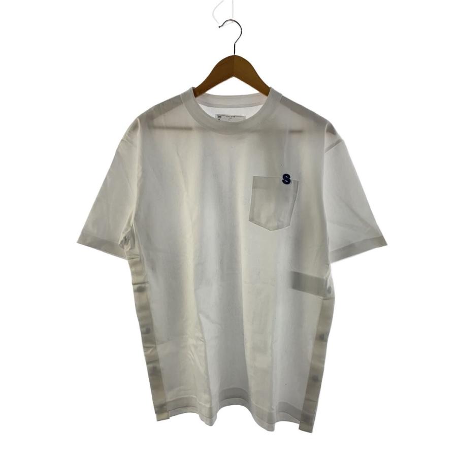 sacai◇25ss/コットンジャージーTシャツ/Tシャツ/2/コットン/WHT/scm