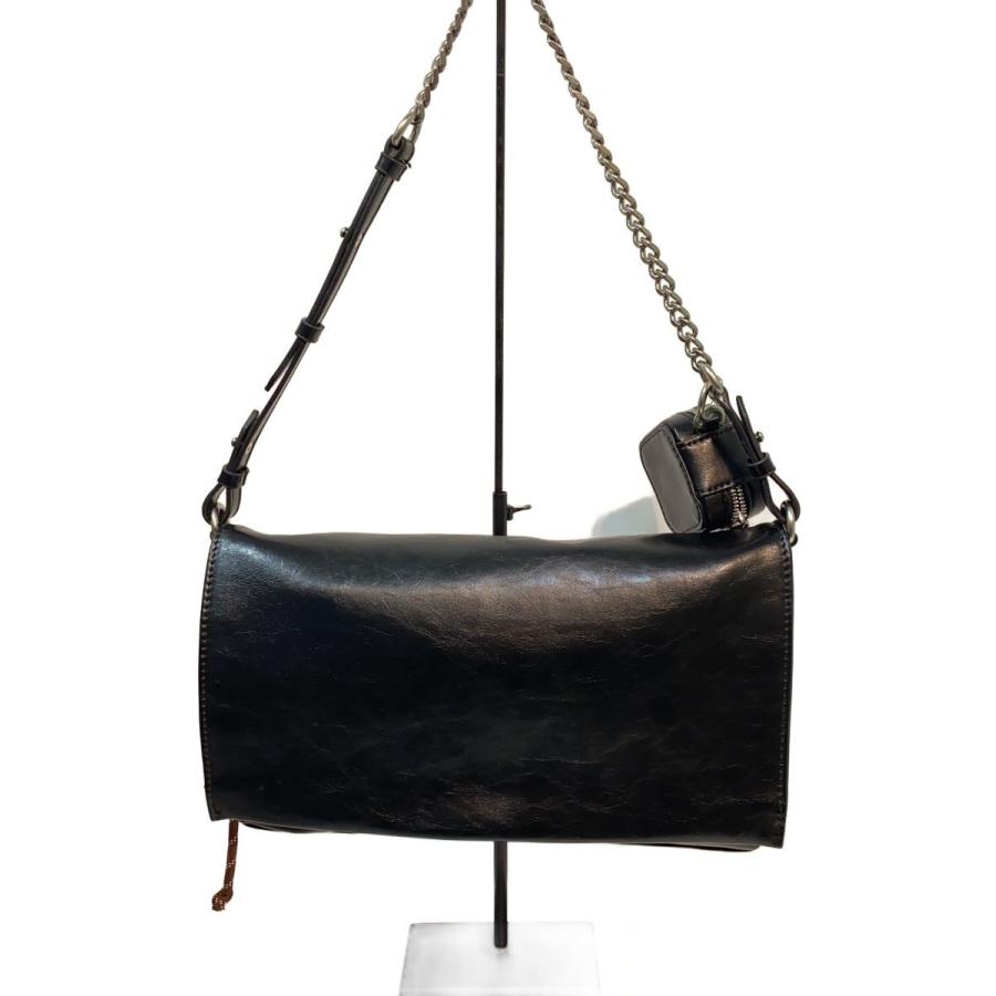 ZARA◇ショルダーバッグ/フェイクレザー/BLK/6362/610 : セカンド