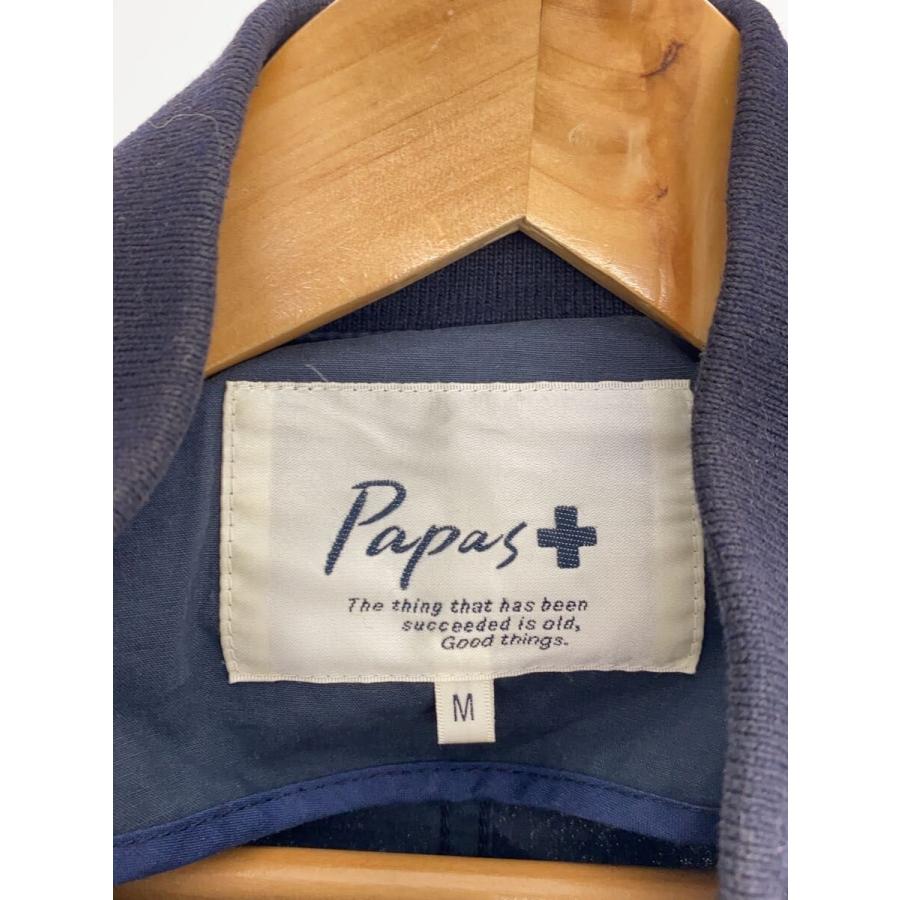希少美品 パパスプラス スタジャン ネイビー Papas+ Papas◇スタジャン/M/コットン/ネイビー : セカンドストリートYahoo!店