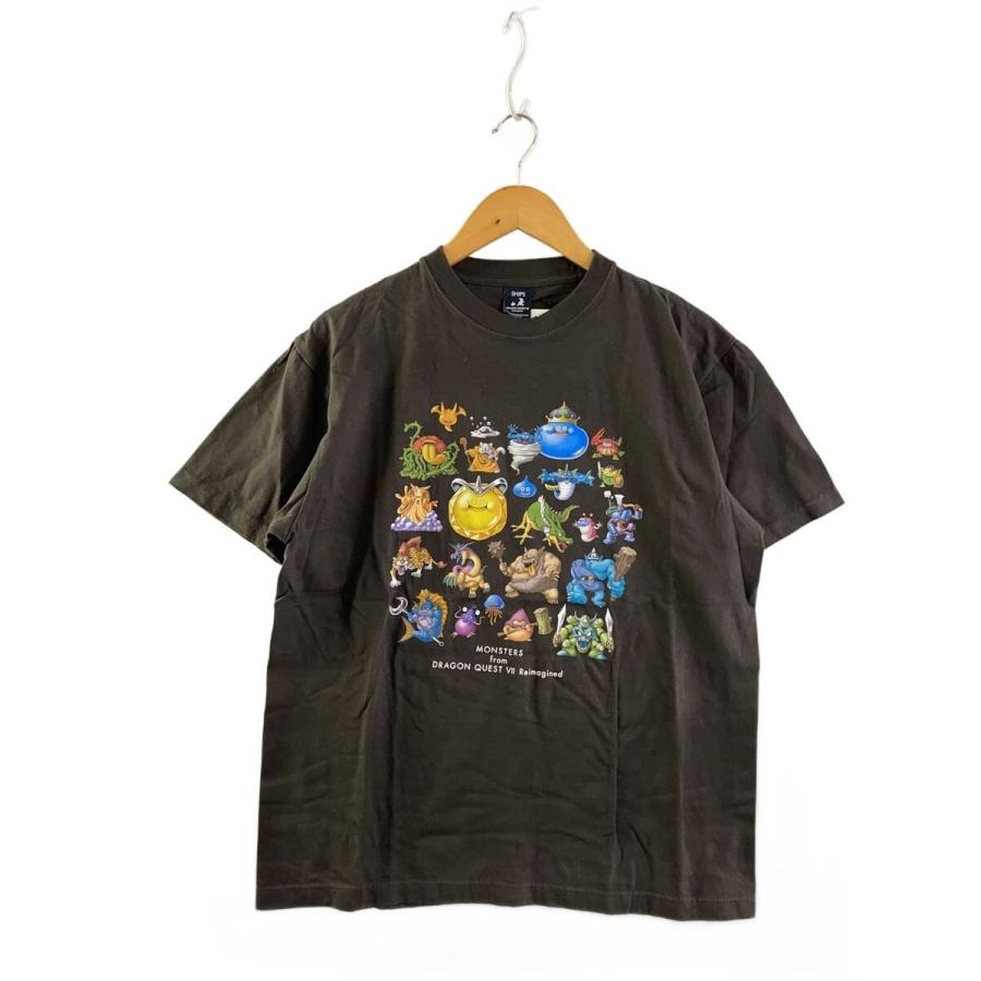 SHIPS◇×ドラゴンクエスト7/Tシャツ/L/コットン/BLK : セカンド