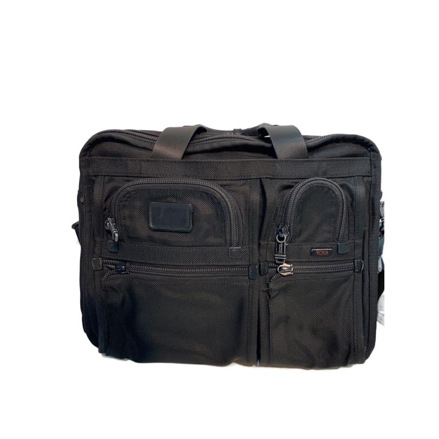 美品TUMI 26141DH ALPHA 2WAY ブリーフケースPC TUMI◇ALPHA/エキスパンダブル/2WAY/ブリーフケース/BLK/26141DH