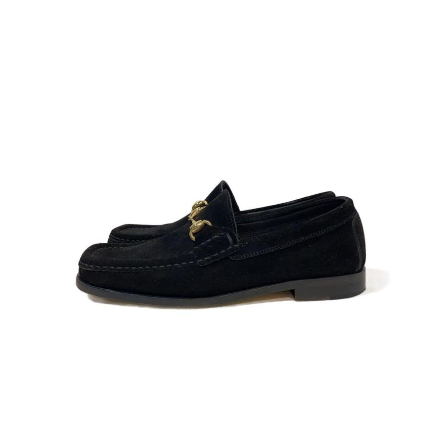 GUCCI◇ホースビットローファー/UK6/ブラック/スウェード/110234