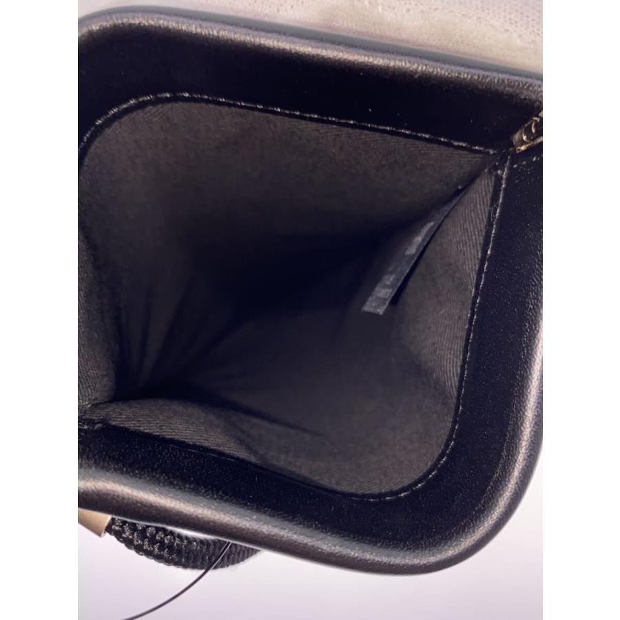 Maison Margiela◇スマートフォンポーチ/ショルダーバッグ/牛革/BLK