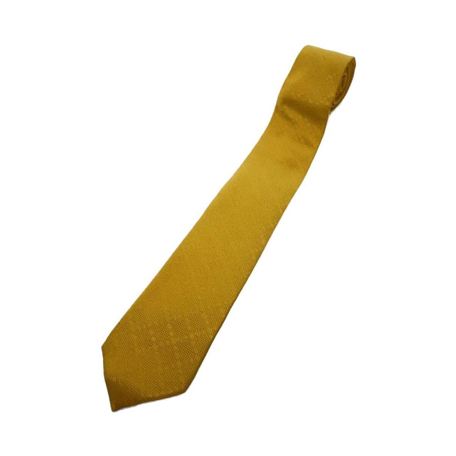 GUCCI◇GUCCI グッチ/ネクタイ/シルク/イエロー/メンズ : セカンド