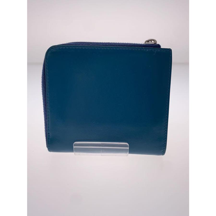 JIL SANDER◇財布/レザー/BLU/無地/メンズ : セカンドストリート