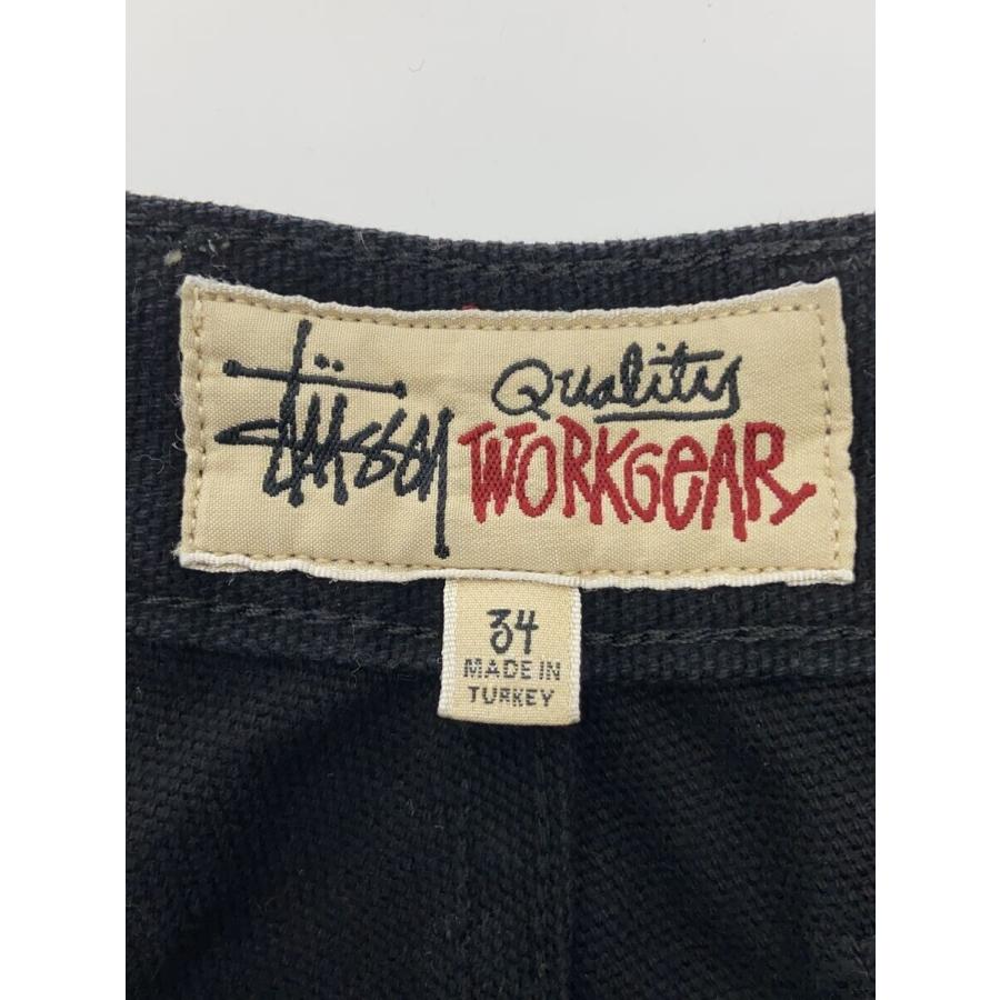 STUSSY◇ペインターパンツ/34/コットン/BLK/116496/Canvas Work 