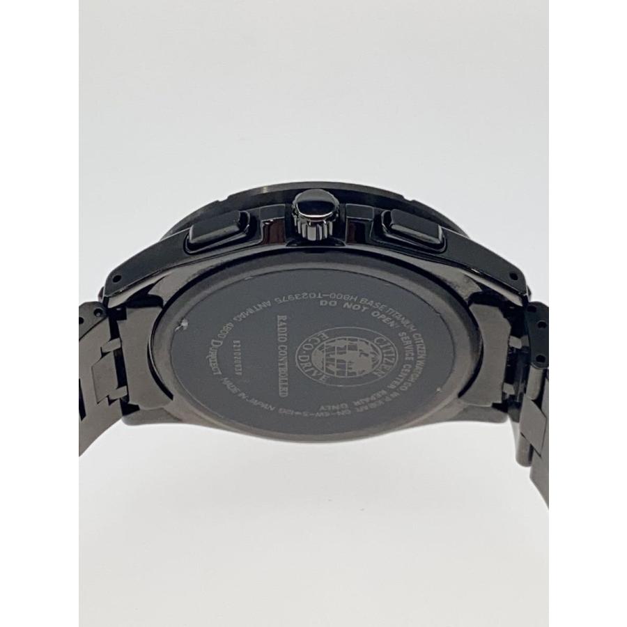 【美品/稼働】シチズン アテッサ H800-T023975 ソーラー 腕時計 CITIZEN◇ソーラー腕時計/アナログ/--/BLK/BLK/H800-T023975