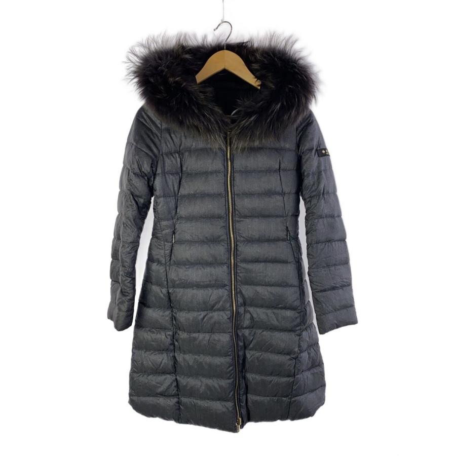 TATRAS◇ロングダウンジャケット/1/ナイロン/BLK/無地/LTA18A4635