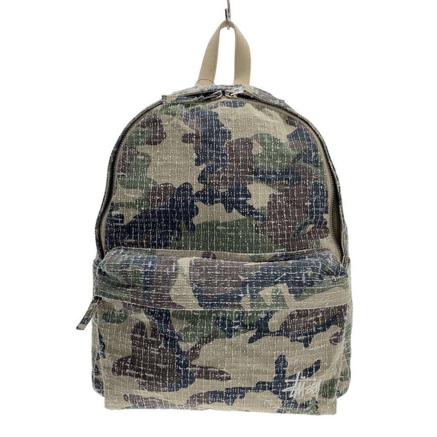 STUSSY◇リュック/コットン/GRN/カモフラ/134265 : セカンドストリート