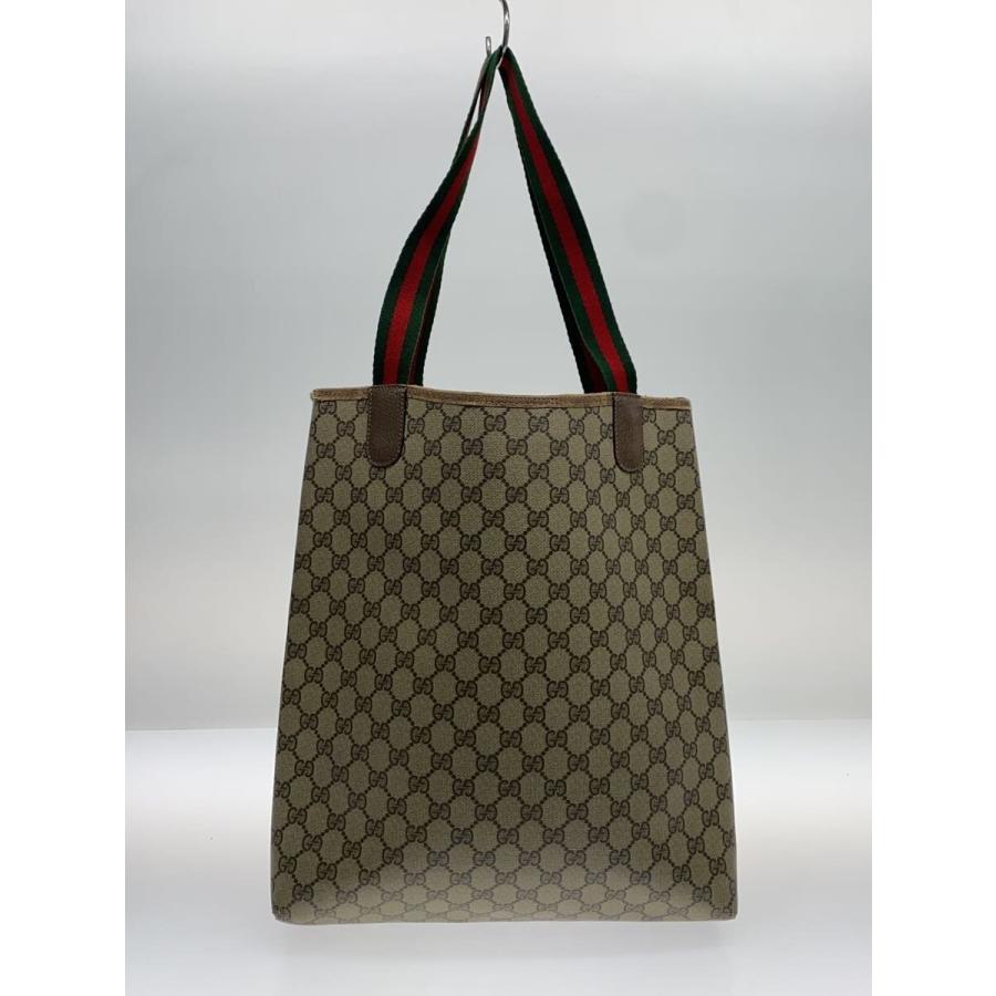 GUCCI◇トートバッグ_オールドグッチ_GGプラス/PVC/BRW/総柄