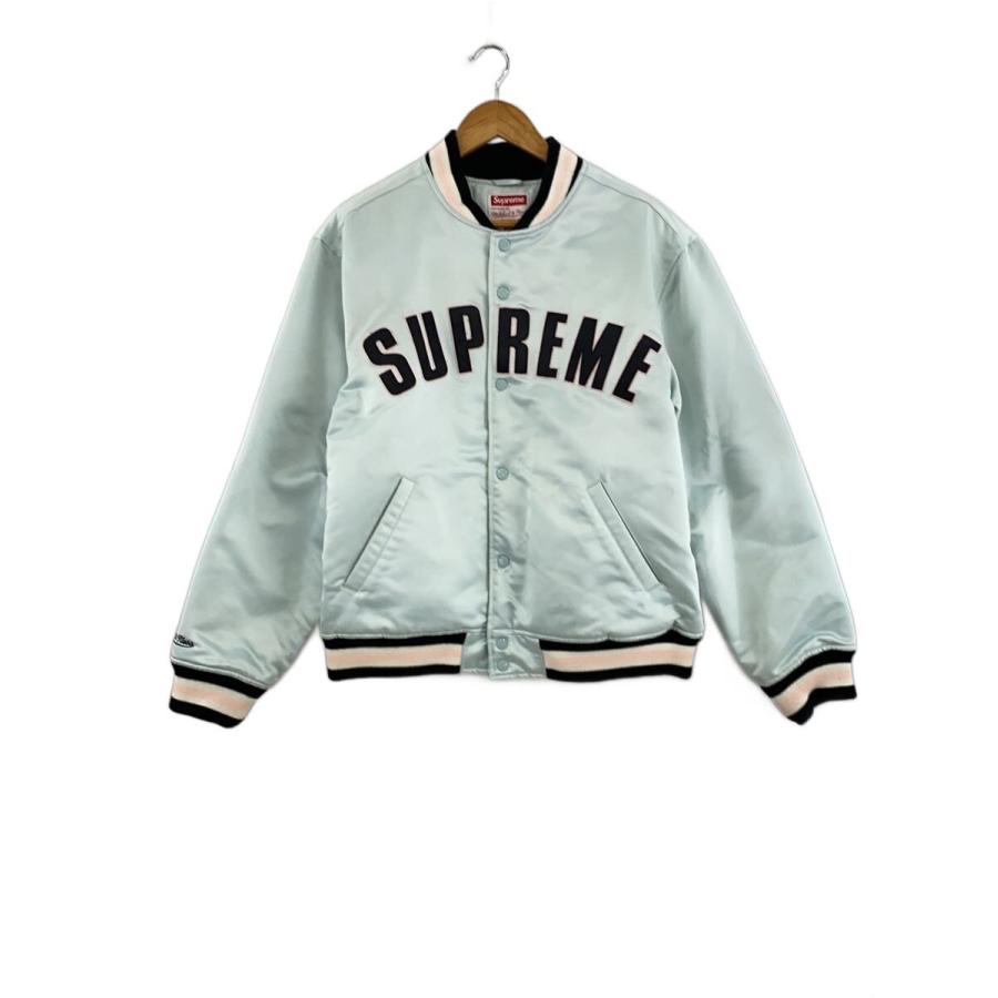 Supreme◇21SS/Mitchell & Ness Satin Varsity Jacket/L/ポリエステル