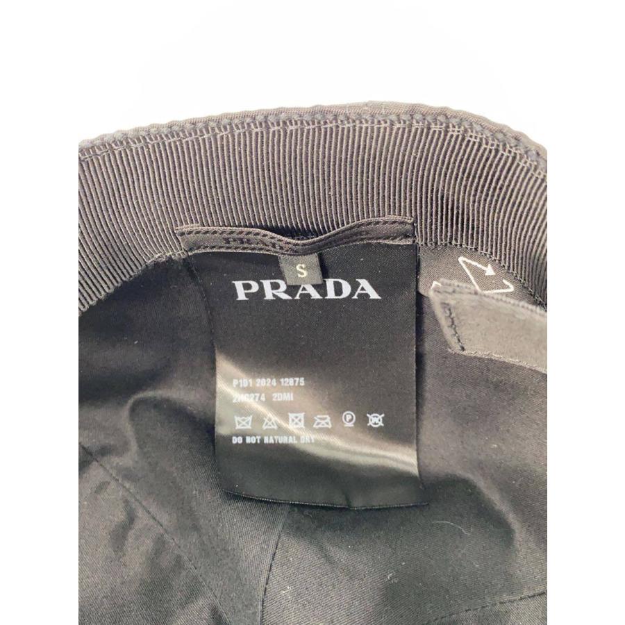 PRADA◇トライアングルプレート/ベースボールキャップ/RE-NYLON/S