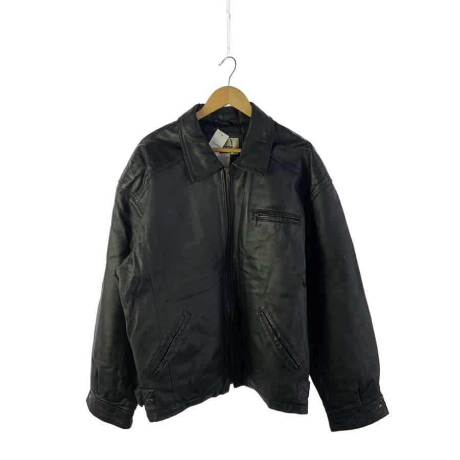 city streets レザージャケット city streets/レザージャケット・ブルゾン/XL/レザー/BLK : セカンド